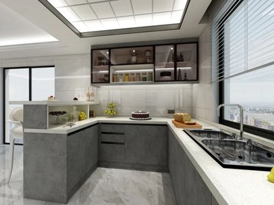 歐普廚衛(wèi)4U型廚房櫥柜裝修效果圖賞析